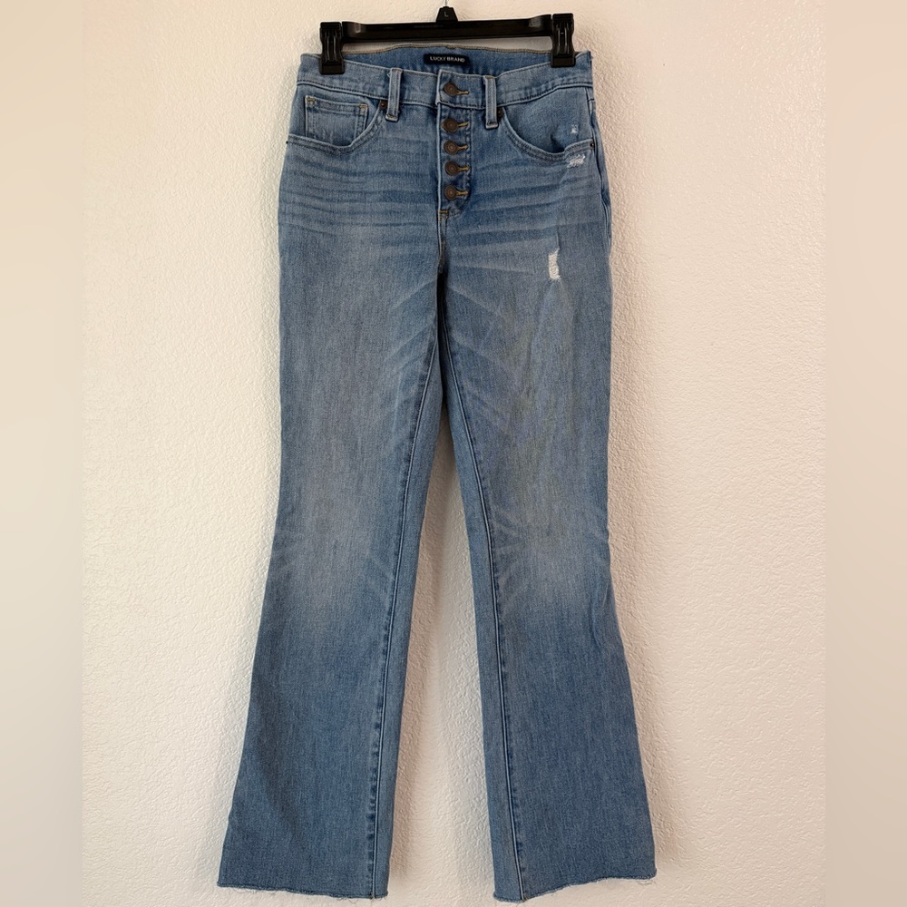 Lucky Brand Mid Rise Book Cut Jeans - Light Wash